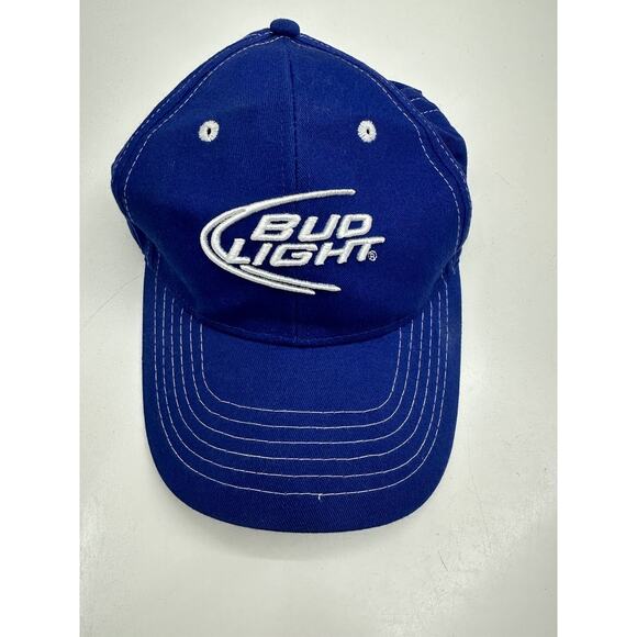 Adult Unisex Blue Bud Light Beer Adjustable Baseball Hat Cap OSFA - Picture 5 of 14